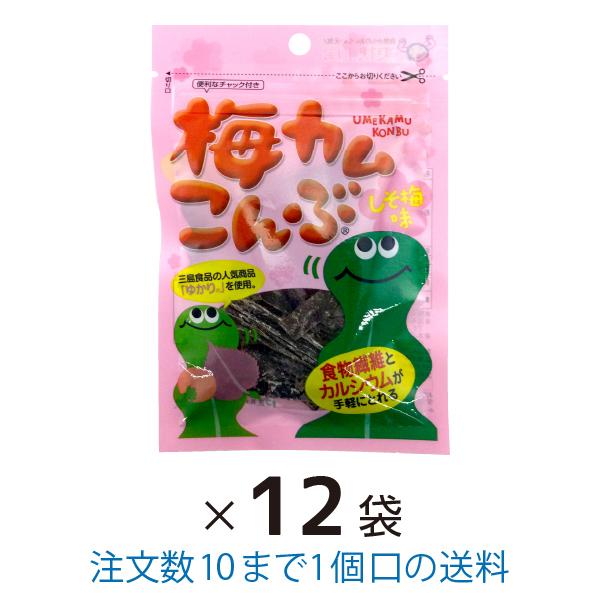 他サイト： 梅カムこんぶ しそ梅味 10ｇ 12袋 まとめ買い 上田昆布の商品画像
