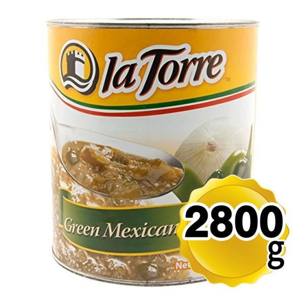 ラトーレ グリーントマトソース（グリーンサルサ）缶 2800g メキシコ料理 サルサ