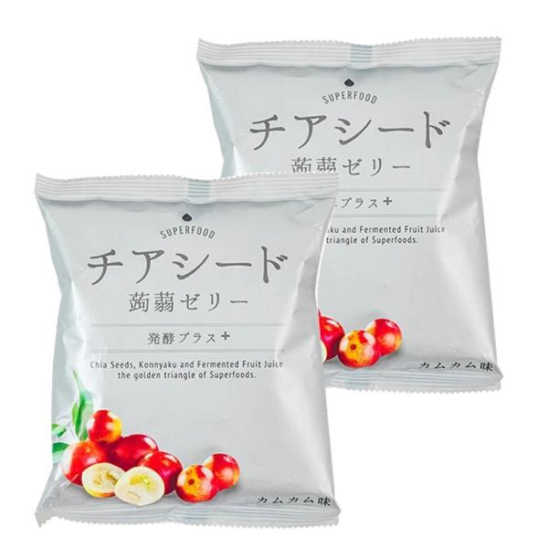 【商品詳細】●チアシード蒟蒻ゼリーにプレミアムラインが登場●天然酵母を使って発酵熟成させたカムカムの発酵果汁を配合、甜菜糖やオリゴ糖を使用し、美と健康に欠かせない食材が手軽にとれるオールインワンフードです。【内容量】（1袋あたり）10個入・...