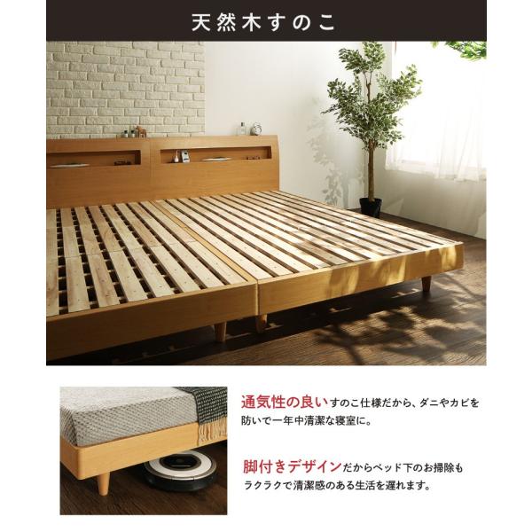 ロングセラー すのこ おしゃれ すのこ セミダブル マットレス セミダブルベッド マットレス マットレス付き ベッド下 セミダブル スタンダードポケットコイルマットレス付き 送料無料 A Interior Yasukagu