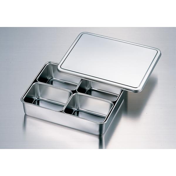 18-8大型調味料入バット（仲子1号）4ヶ入(田型) : 厨房用品 安吉