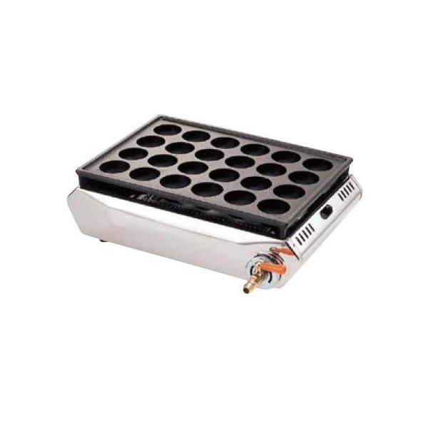 たこ焼器 24穴T-24 13Aたこ焼き たこ焼台 ガス式 業務用厨房機器厨房用品専門店 店舗用識別コード：11-0682-1002