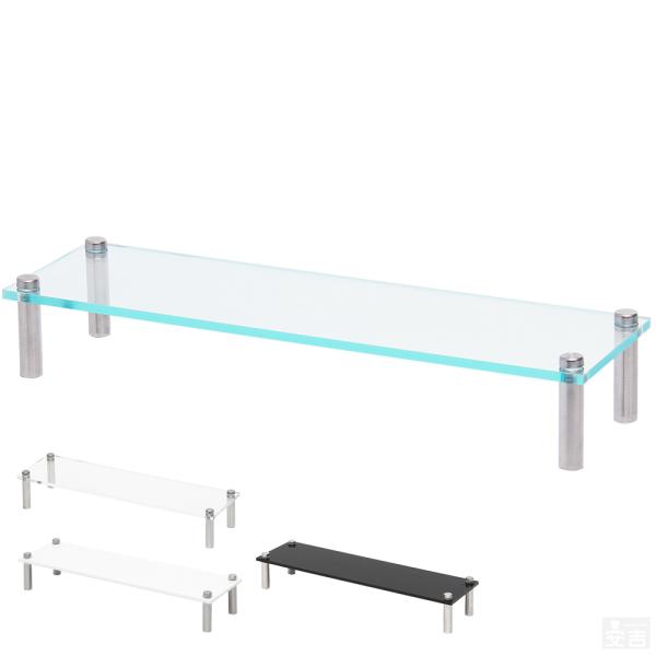 【サイズ】約320mm×90mm×高さ58mm(板厚5.0mm)【材質】アクリル樹脂/[脚]本体:ステンレスSUS304、ネジ部:スチール(クロムメッキ)アクリル板は透明ですので、陳列するモノのイメージを壊さず、自然な見せ方が可能です。キャ...