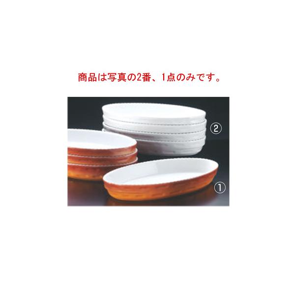 ロイヤル スタッキング小判 グラタン皿 No.240 40cm ホワイト : ebm