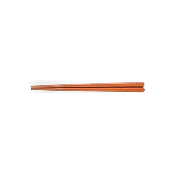 ■15セット■19.5cm 六角先端角箸 オレンジ（ホタテ貝抗菌）■15セット■