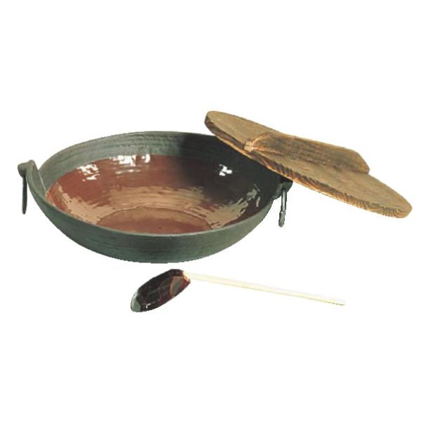 五進 鉄ちり鍋(内面茶ホーロー仕上) 24cm : 厨房用品 安吉 - 通販