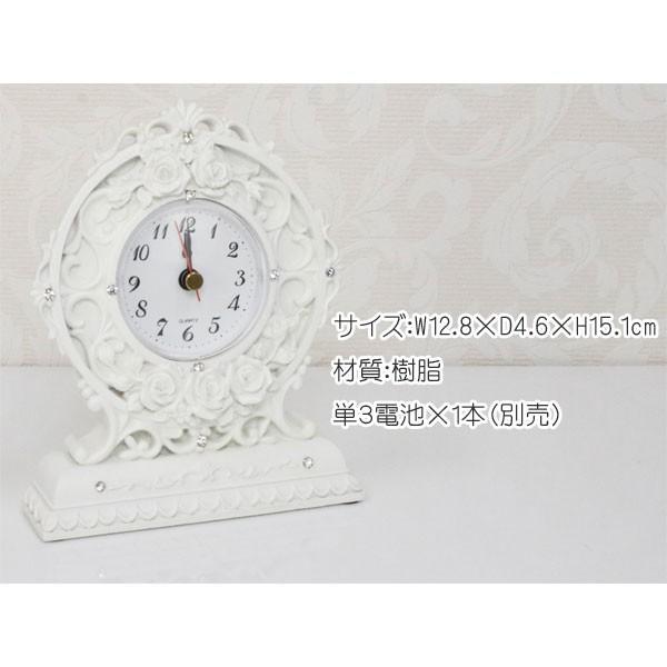 置き時計 おしゃれ ファームハウス ローズレリーフ かわいい 花柄 薔薇雑貨 Go 0016 Zakka Select 通販 Yahoo ショッピング