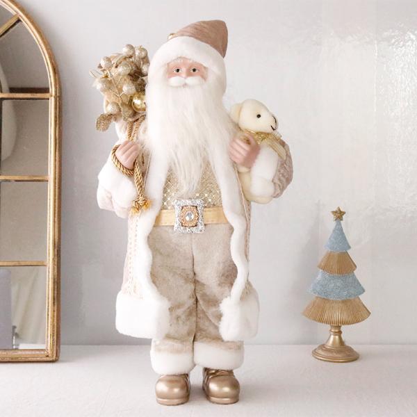 HARMONIER（ハルモニア） クリスマス 飾り サンタフィギュア クリーム