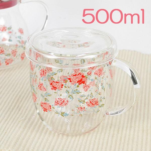耐熱ガラス ハーブティーマグ 茶こし付き おしゃれ 猫柄と花柄の耐熱マグ 薔薇雑貨 選べる4種 Pa 0361 Zakka Select 通販 Yahoo ショッピング