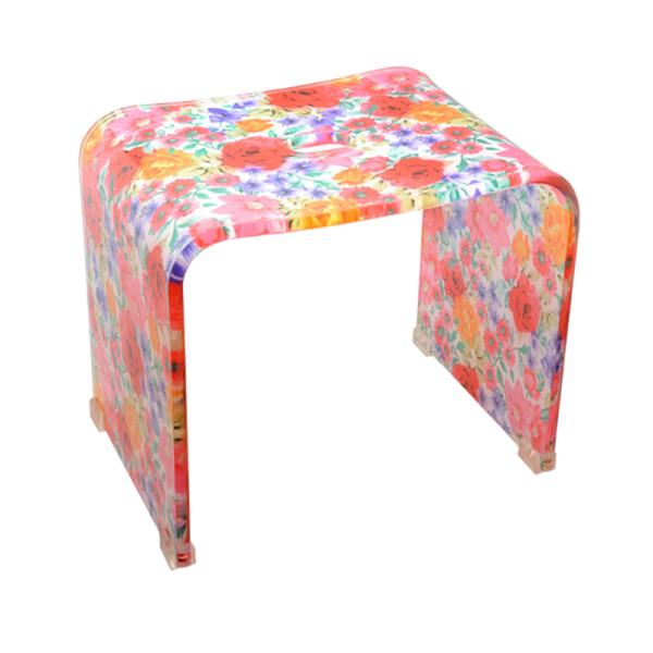 バスチェア アクリル おしゃれ L 花柄 ガーデンローズ Pa 06 Zakka Select 通販 Yahoo ショッピング