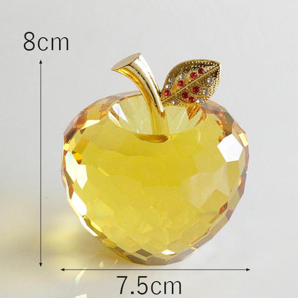 置物 おしゃれ 置き物 ガラス細工 アップル L ゴールド オブジェ おしゃれ Pa 04 薔薇雑貨のヒーリングローズ 通販 Yahoo ショッピング
