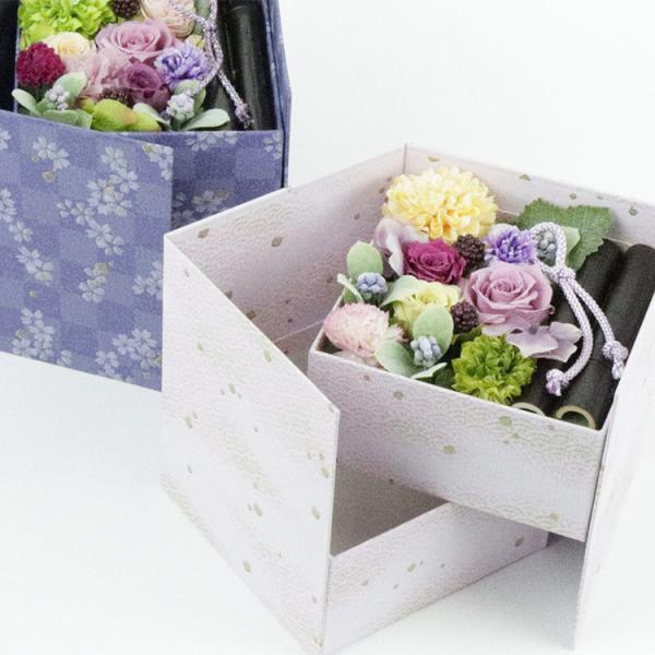 敬老の日 プレゼント ブリザーブドフラワー ボックス ギフト 誕生日 和風
