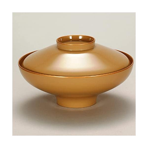 越前漆器 歳時記 【G4075-04】 総白天金 煮物椀 5個セット 化粧箱 φ14