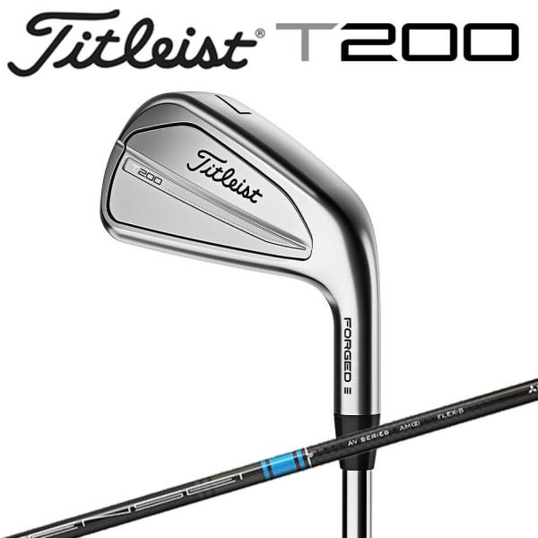 Titleist T200(2023)アイアンセット 5本 Titleist T200 2023 Iron Set 5-Pw, Gw Stiff Flex Amt Black Steel