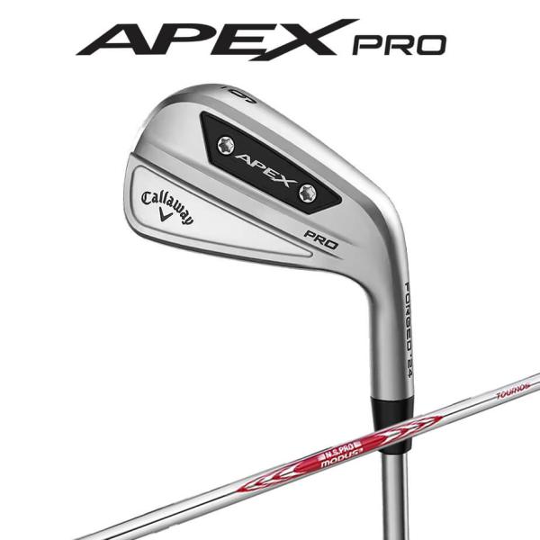 【あす着く対応】キャロウェイ APEX PRO アイアン6本セット(＃5-9、PW) N.S.PRO MODUS3 TOUR 105 スチールシャフト  メンズ 右用 ゴルフ Callaway 日本正規品