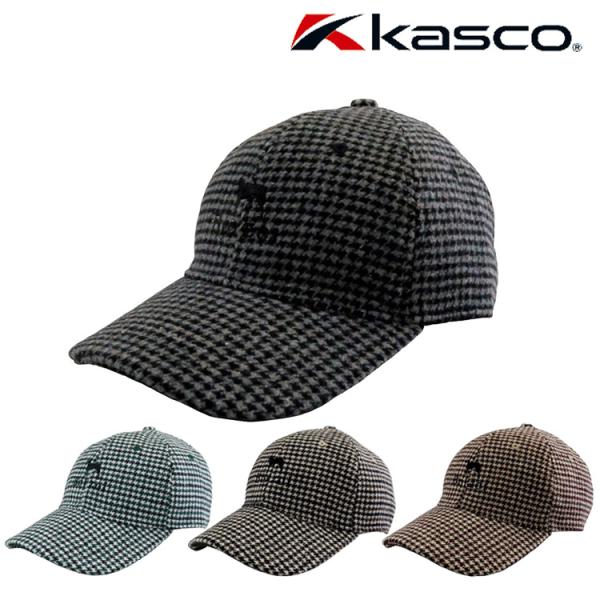 kasco 帽子 メンズ キャスコ ボルゾイ 千鳥風柄キャップ Kasco