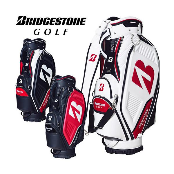 BRIDGESTONE - ブリヂストン　キャディバッグ　CBG101 ブラック　レッド BRIDGESTONE GOLF [ブリヂストン ゴルフ] プロレプリカモデル