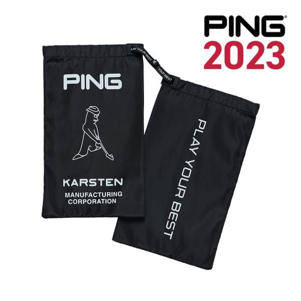 ピン GB-U2309 シューズバッグ メンズ ブラック ゴルフ用バッグ PING