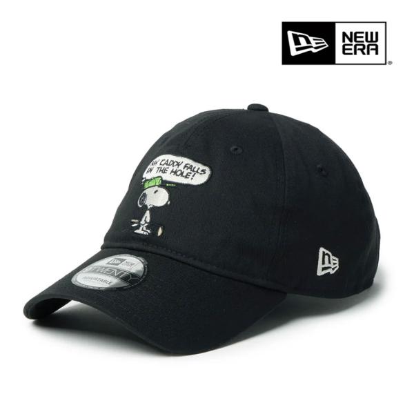 ニューエラ ゴルフ 9TWENTY Vintage PEANUTS ピーナッツ スヌーピー ウッドストック ブラック キャップ 14865329 メンズ レディース NEW ERA 即納