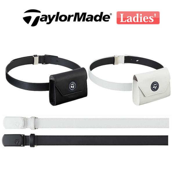 テイラーメイド　ゴルフ　ポーチ付きベルト Amazon | テーラーメイド(TAYLOR MADE) W ベルトポーチ ブラック