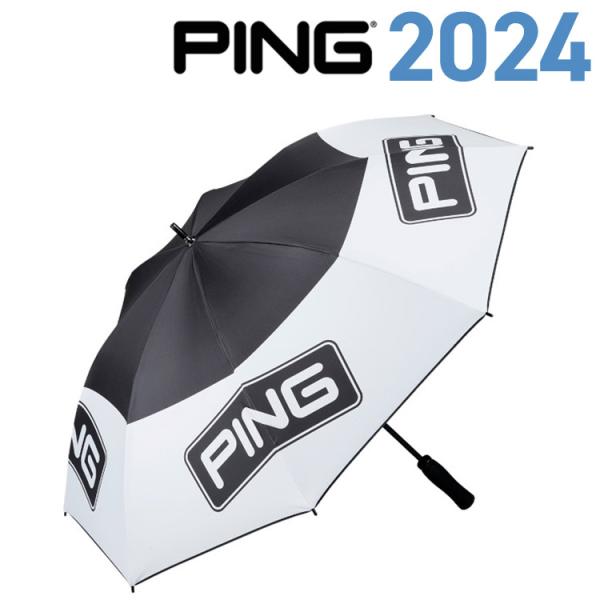 PING（ピン） UM-P2401 ツアーアンブレラ ホワイト/ブラック TOUR