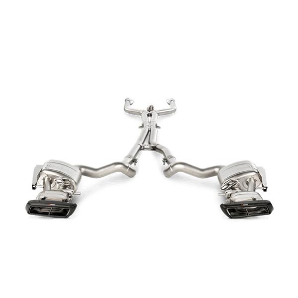 印象のデザイン メルセデスベンツ Line Evolution AKRAPOVIC AMG エボリューションライン アクラポビッチ (78195/78194)【マフラー】【自動車パーツ】アクラポヴィッチ リンクパイプセット C217用 クーペ S63 - マフラー