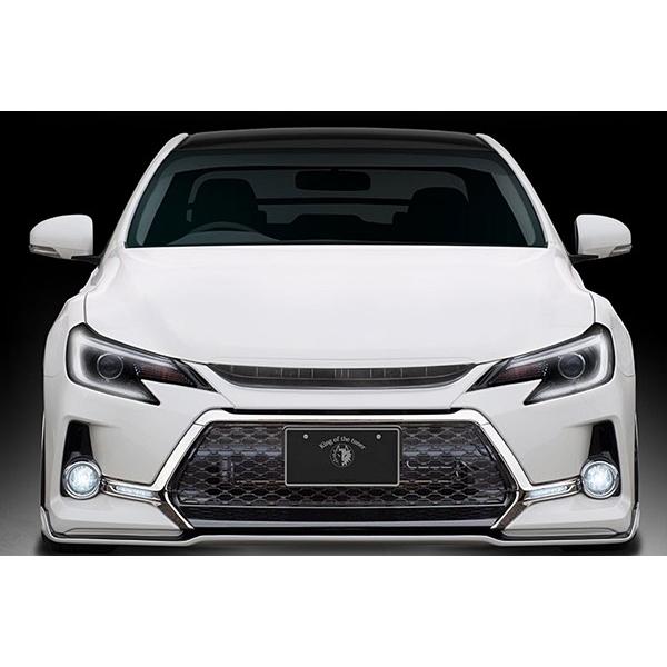 ブラック塗装済 マークＸ GRX系 中期 フロントリップスポイラー GRX130 ブラック塗装済 マークX GRX系中期 フロントリップスポイラー
