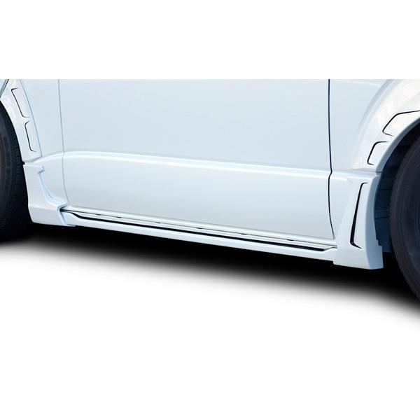 ROWEN PREMIUM Edition サイドスパッツセット FRP製 素地 トヨタ ハイエース ワイドボディ 2WD 4型 TRH211K用 2T019J10