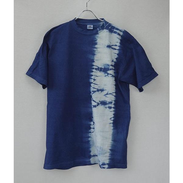藍染tシャツ二本絞り 手染め タイダイ メンズ レディース Ats2s 八ヶ岳スタイル 通販 Yahoo ショッピング