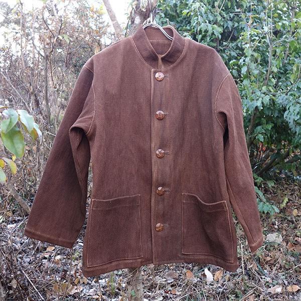 柿渋染めメンズジャケット 刺し子生地 Kmjj 01 八ヶ岳スタイル 通販 Yahoo ショッピング