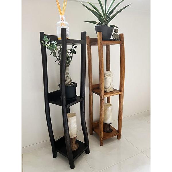 【サイズ】幅 約２０ｃｍ 奥行 約２０ｃｍ 高さ 約８５ｃｍ　棚間高さ 約３５ｃｍ【素材】チーク材の根や枝とミンディー材【コメント】人気のチークの根のシリーズから細めだけど収納力のあるラックが入荷しました。実店のお客様からのリクエストで誕生...