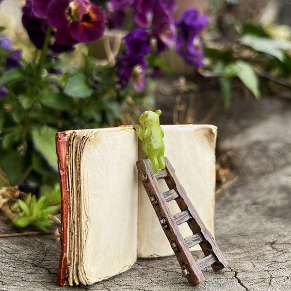 アジアン バリ 雑貨 ♪はしごで覗くカエルさん♪ インテリア おしゃれ