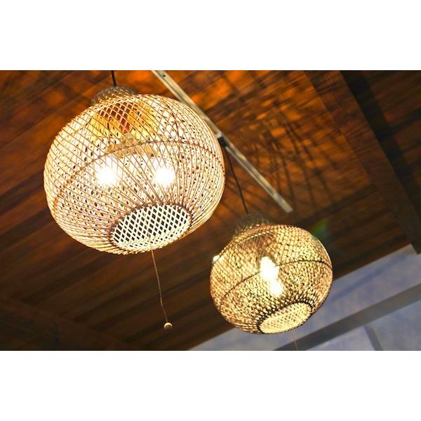 ANK【訳あり】バリ島ラタン天井照明　3灯式　通常18,150円がなんと！ ANK【訳あり】バリ島ラタン天井照明 3灯式 通常18,150円がなんと！