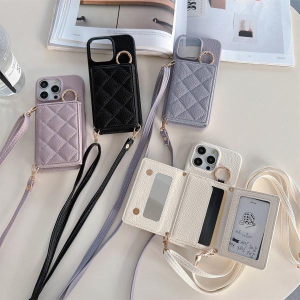 iphone15 ケース  iphone16 ケース iphone14 ケース iphone13 ケース キルティング iphoneケース スマホケース スマホショルダー ショルダーストラップ ストラ