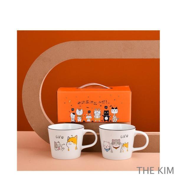 マグカップ コップ セット ペアで揃える 結婚祝い 引越し祝い プレゼント ギフト カップ コーヒーカップ ティーカップ猫