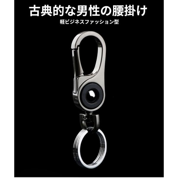 キーホルダー チタン合金製 メンズ カラビナ キーリング付き 超軽量 車 自転車 バイク 鍵保管 超軽量 おしゃれ包装 なしカラー W76-シルバー W76-ホワイトシルバー 9003-紫 9003-オレンジ 9003-ブラック