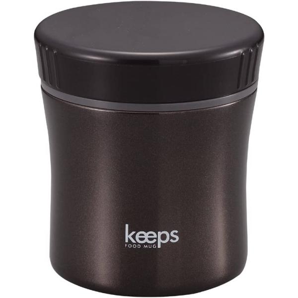 パール金属 スープ ジャー 400ml ブラック 保温 保冷 フード マグ キープス HB272