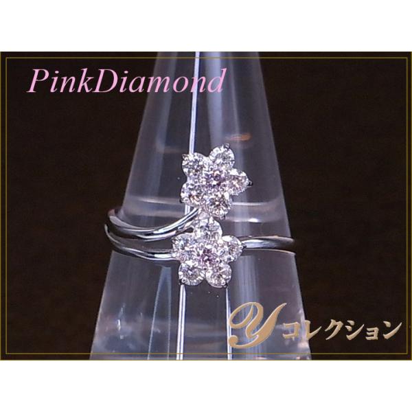 ピンクダイヤモンド0.07ctのダブルフラワー・天然カラーの神秘を楽しむ