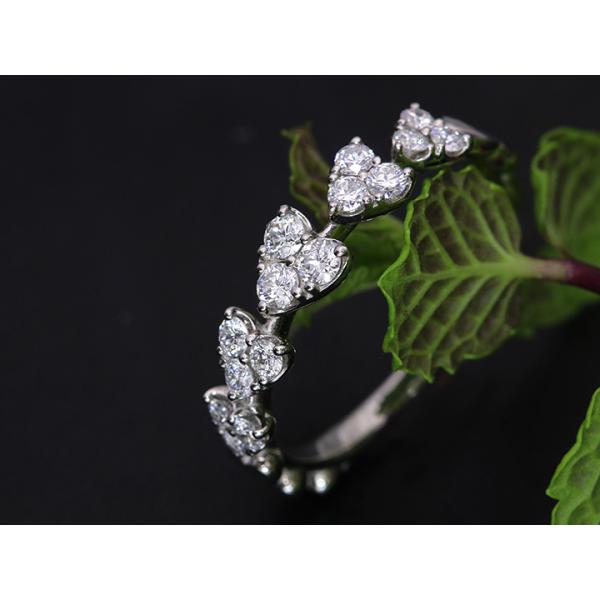 K18WG　0.4ctダイヤモンドリング H&Q H&C ハート＆キューピット ダイヤモンド0.4ctリング 指輪 ハートの