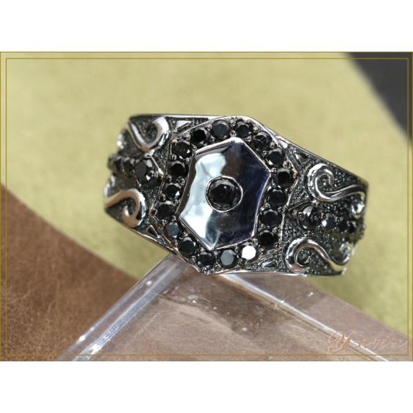 pt900 ブラックダイヤモンド　リング Pt900 ブラックダイヤモンドリング 0.28ct 指輪・リング Atelier