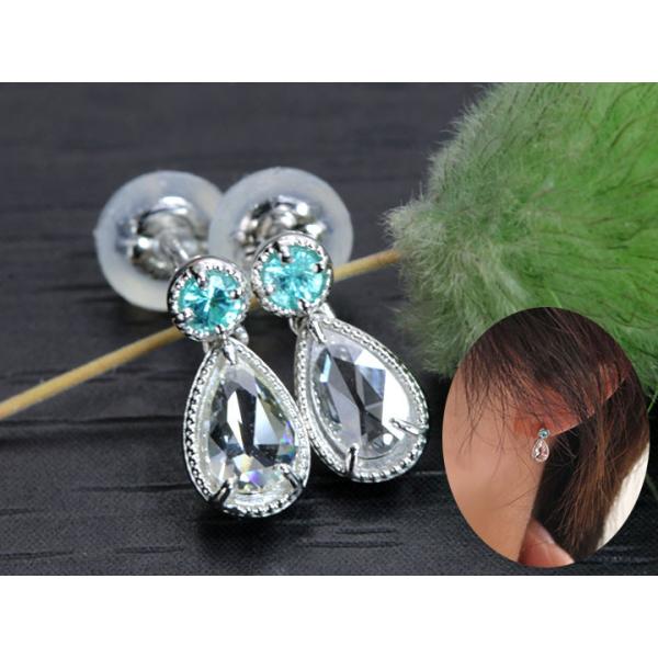 Aprile Bijoux Pt ローズカットダイヤモンド　0.24ctピアス Aprile Bijoux Pt ローズカットダイヤモンド 0.24ctピアス