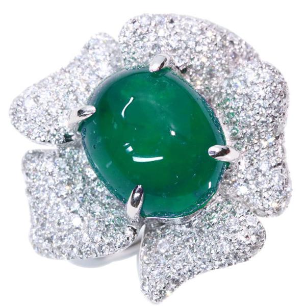 エメラルド 7.90カラット ダイヤモンド 1.05カラット PT900