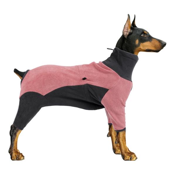 大型犬 冬服 防寒服 つなぎ ロンパース 背中ファスナー 防寒 ジャンパー 暖か ふわふわ ボア カバーオール ジャケット ダウン風ジャケット 可愛い おしゃれ