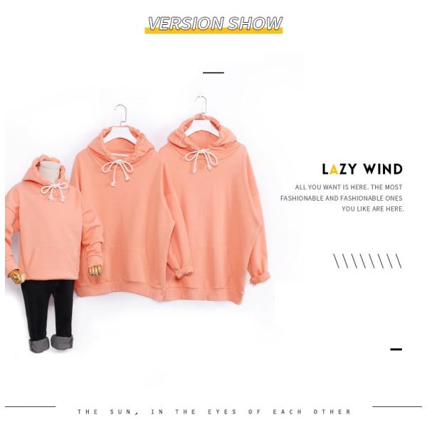 親子お揃いコーデ 親子ペア 韓国子供服 パーカー トレーナー ...