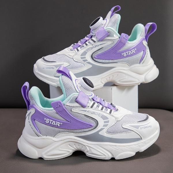 ダイヤル式 シューズ 小学生 子ども スニーカー ダイヤル式 子供 ダイヤル 靴 ガールズ 中学生 小学校 子供靴 ランニング 男の子 女の子 カジュアル 21 23 24 25