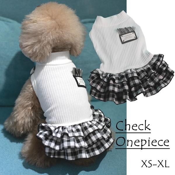 犬服 犬 服 小型犬 チェックスカート ワンピース ドッグウエア XS S M L XL :FAW333:I-PET - 通販 -  Yahoo!ショッピング