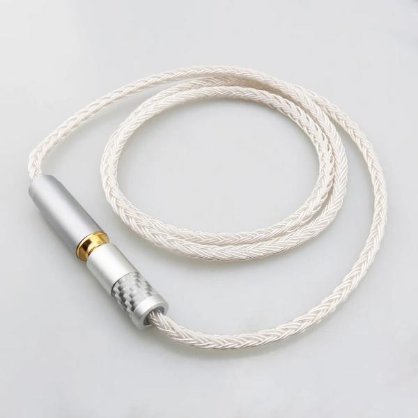 D8000 6N銀 + 銀OFC 16芯 160cm テルル銅 XLR 4ピン HIFIオーディオ延長ケーブル 16芯7N OCC銀メッキ銅 XLR・2.5mm 4.4mm5