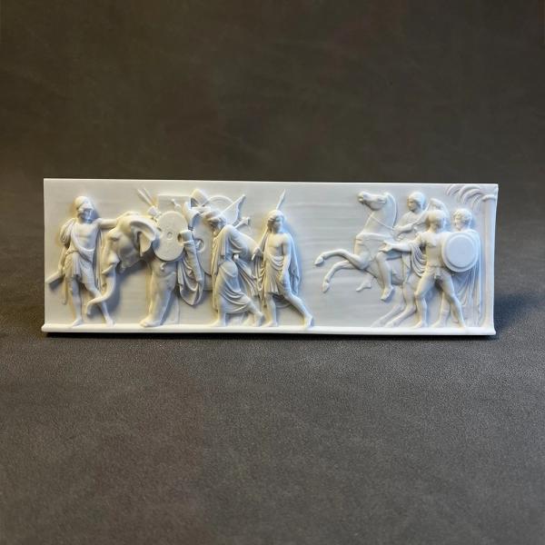 plaster 壁飾り アレクサンダー大王のバビロン入城 デザイン ヴィンテージ風 デスクトップ飾り 人物像 ヨーロッパ風
