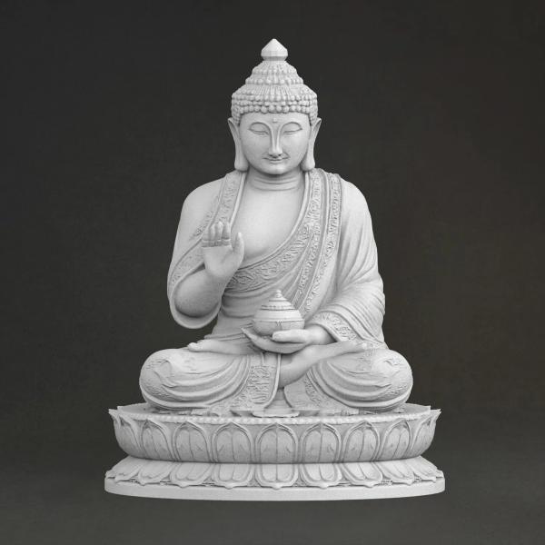 ファラオアメンホテプ3世彫刻 3Dプリント樹脂製 手描き仕上げ 石膏風の置物 20cm