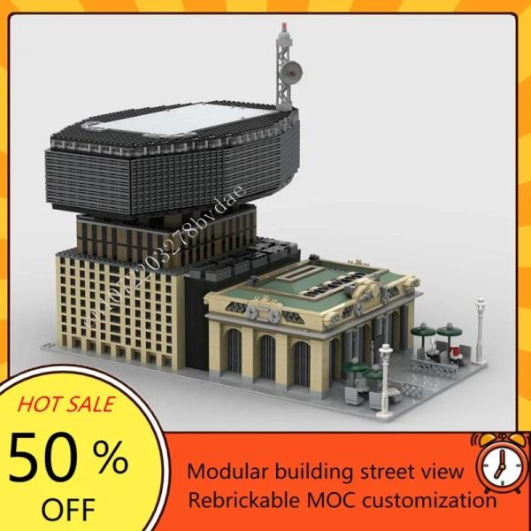 約5408ピース グランドセントラル駅とメトライフビルディングセット MOC-172274 ブロック 知育玩具 プレゼント